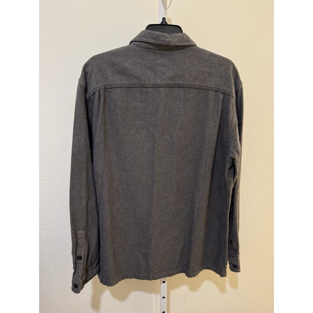 Patagonia Button Up Shirt Mens L Grey Organic Cotton Long Sleeve - Picture 8 of 8